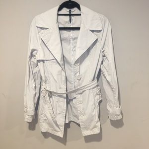 🎂 Joujou Belted Rain Coat Size Medium Preowned